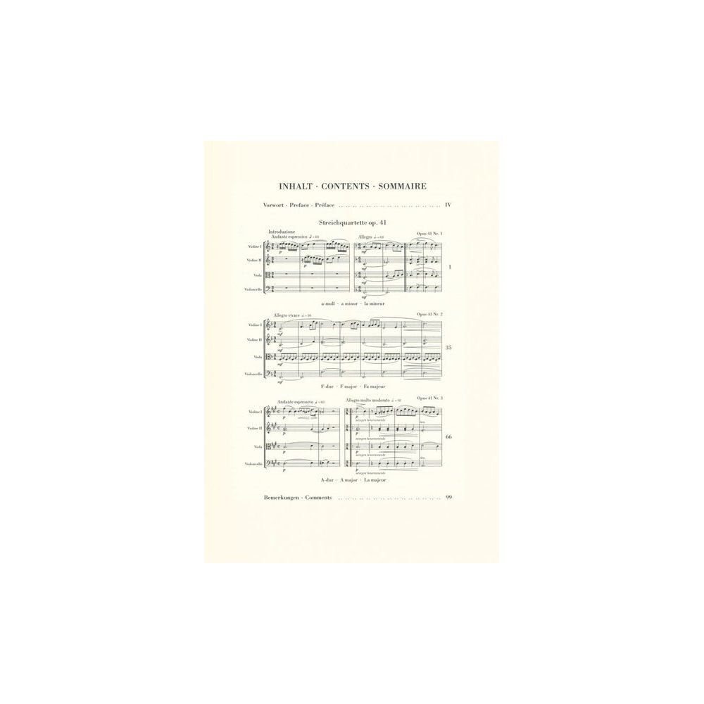 Henle Verlag Schumann Streichquartette – Thomann Ireland