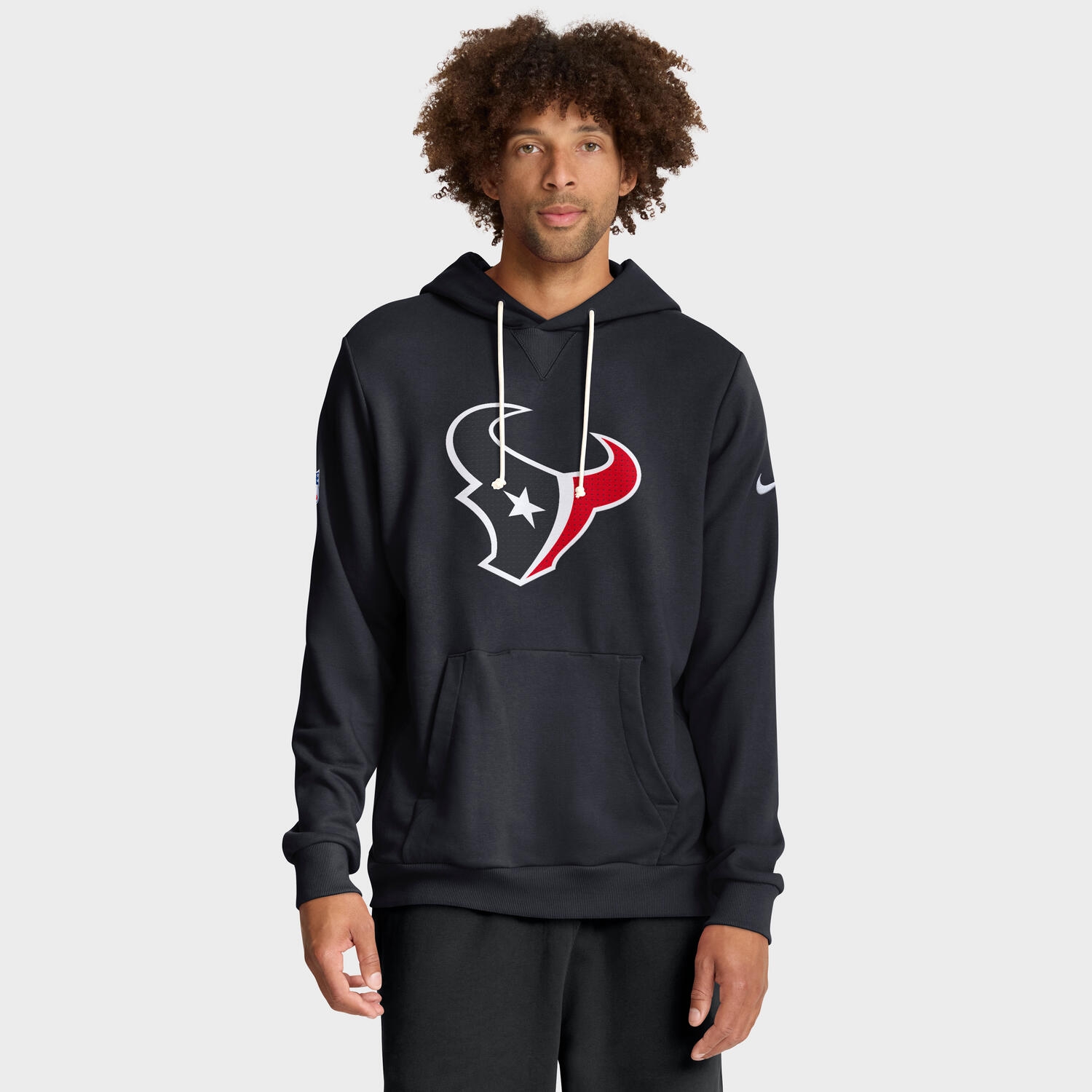 Houston Texans 2025 NFL Sideline Nike Standard Issue Hoodie Navy