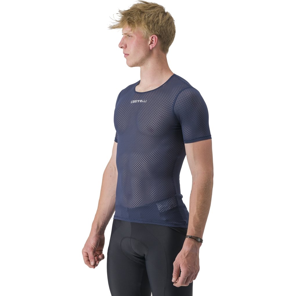 Castelli Pro Mesh 2.0 Short Sleeve Undershirt Men - belgian blue 424