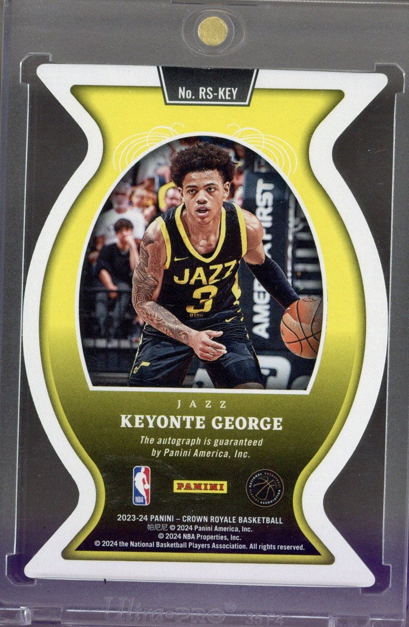 2023/24 Crown Royal Keyonte George Autograph DIE-CUT #RS-KEY /49