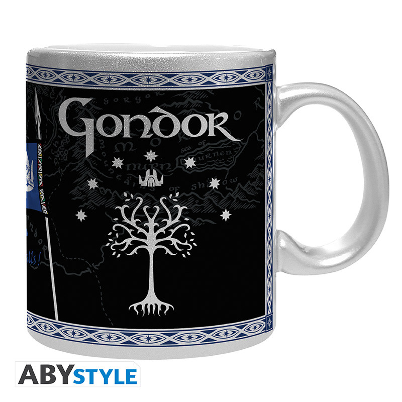 LORD OF THE RINGS Mug with silver finish Gondor
