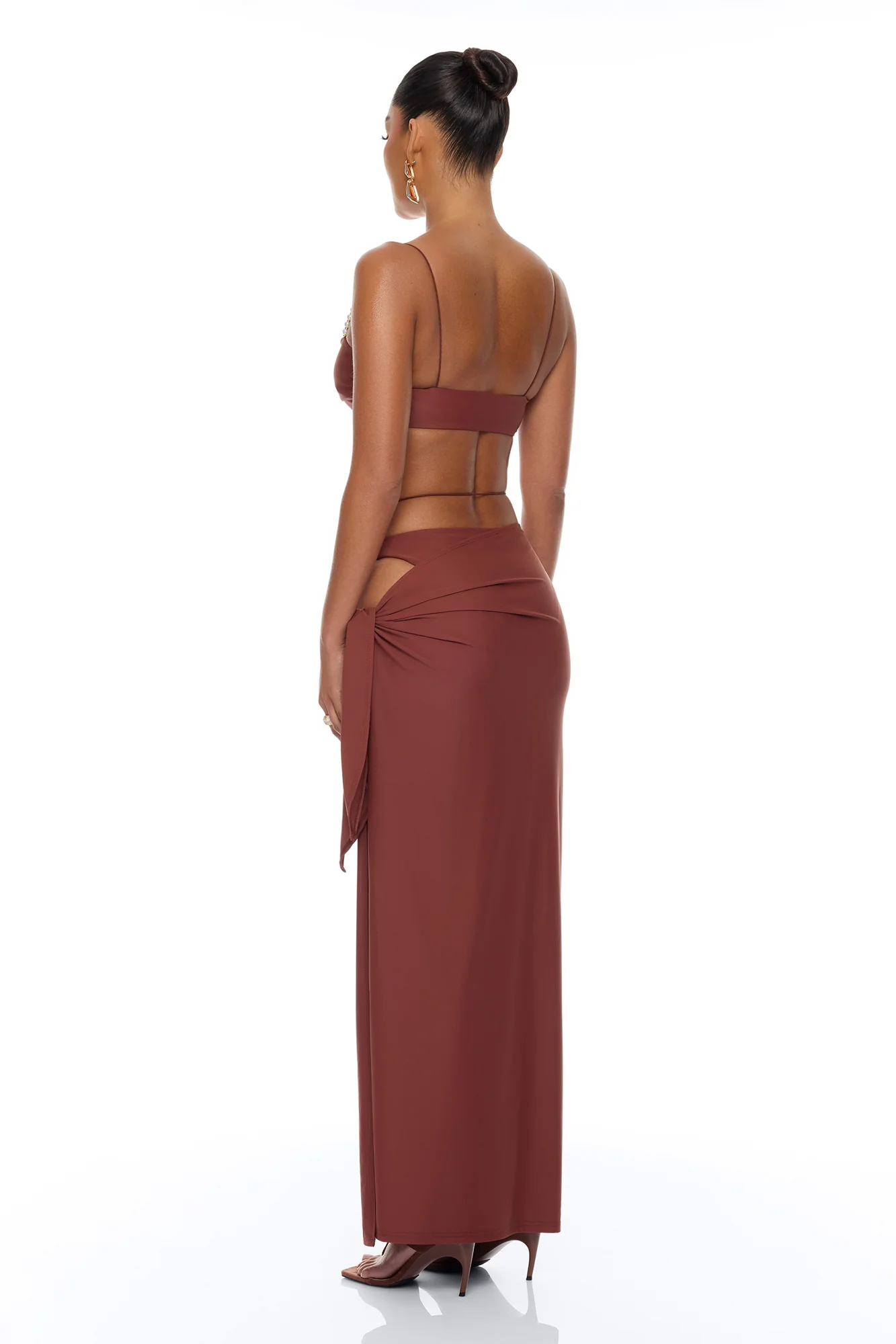 Melodie Pearl 3 Piece Bikini Set - Brown