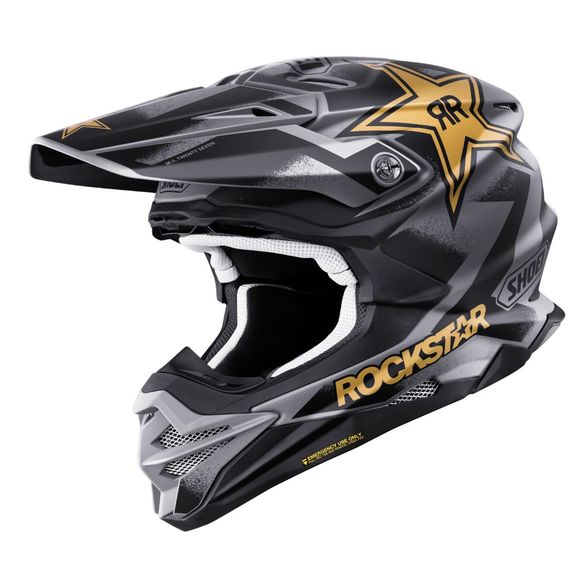 Casque cross Shoei VFX-WR - MALCOM STEWART 27 2026 - Noir / BlancRef : SI0716