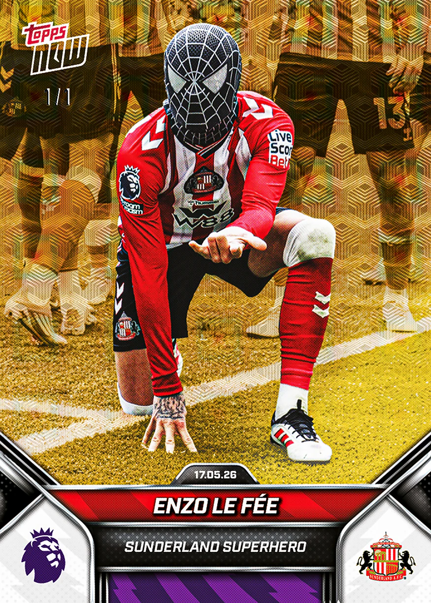 Enzo Le Fée - 2025-26 Premier League Topps NOW® - Card 193 - PR: 2503