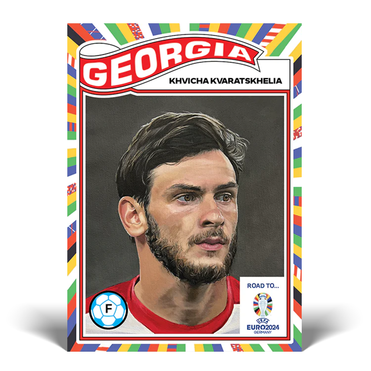Road to UEFA EURO 2024 Living Set Card 20 - Khvicha Kvaratskhelia