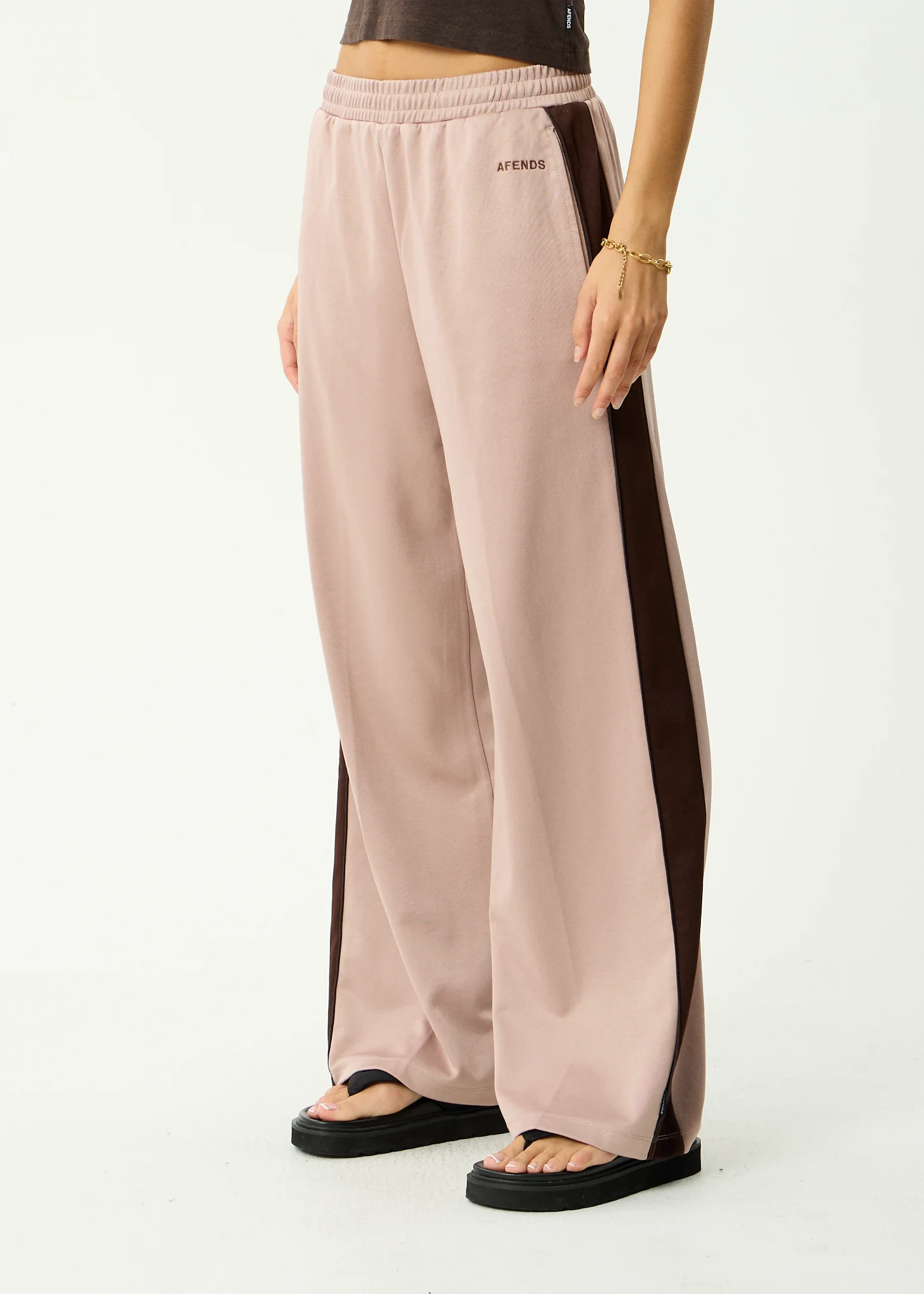 AFENDS Womens Brooklyn - Track Pant - Dusty Pink
