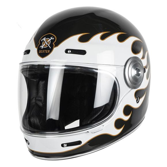 Casque intégral Dexter TANNEN JUST RIDE OR DIE - Noir / BlancRef : DX0236