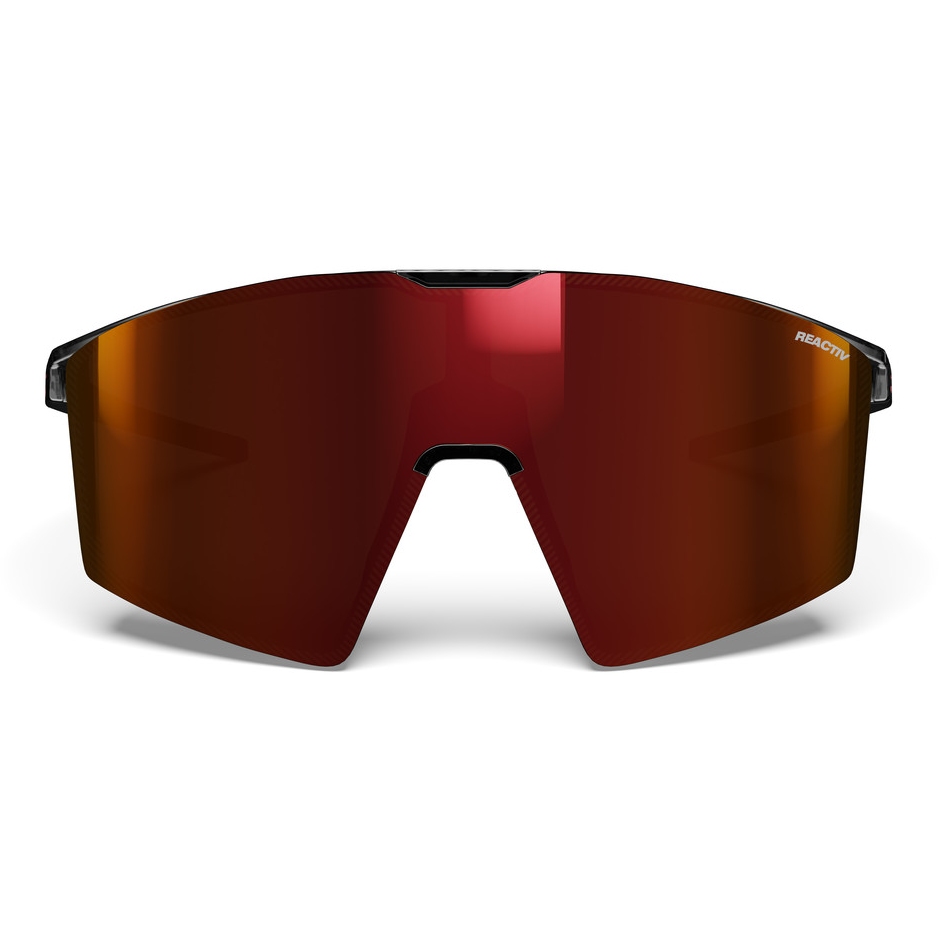Julbo Edge Sunglasses - Translucent Black/Orange - Reactiv 0-3 High Contrast