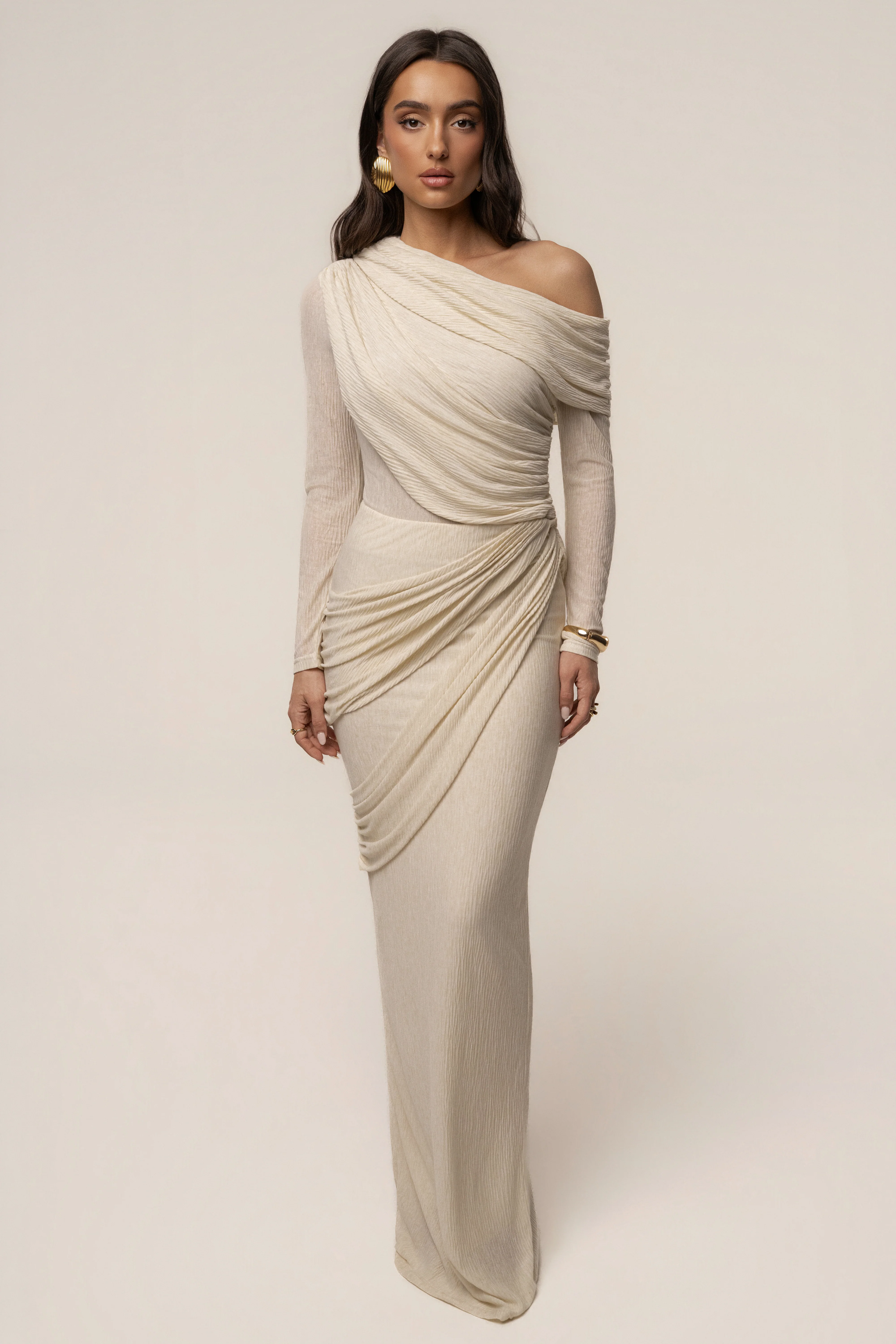 Ivory Paradise Hills Maxi Skirt