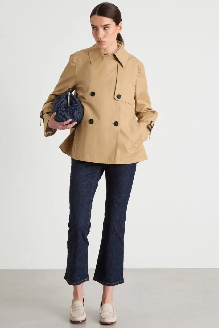 Slim-Fit Flared Jeans - BLUE