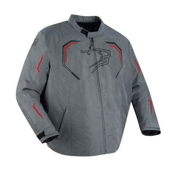 Bering Dundy King Size Motorcycle Jacket - Gray / RedRef: br1548-c1267