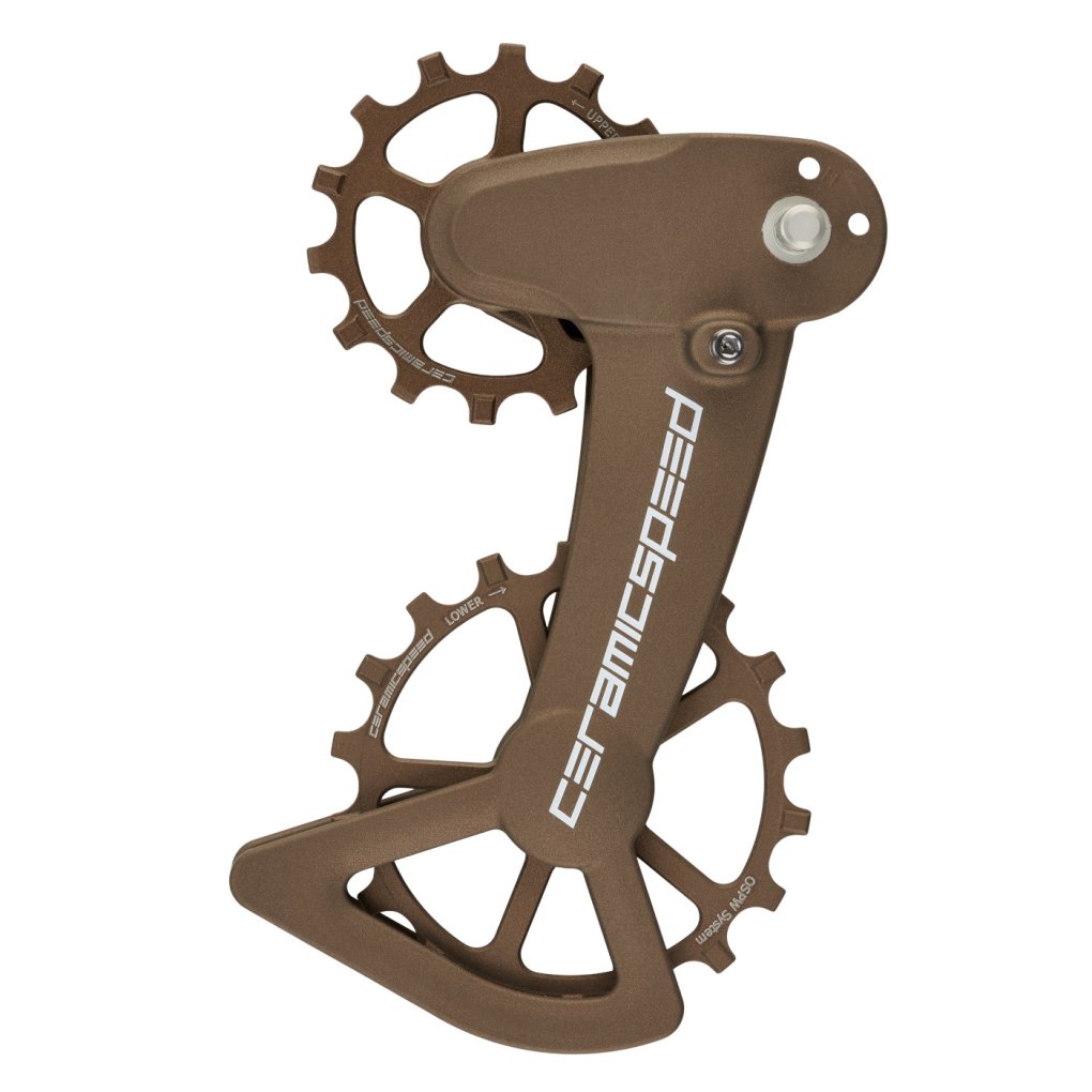 CeramicSpeed OSPW X Derailleur Pulley System - Cerakote Limited Edition | Coated Bearings | for Shimano XTR/Deore XT (M9100/M8100) - bronze - 2nd Choice
