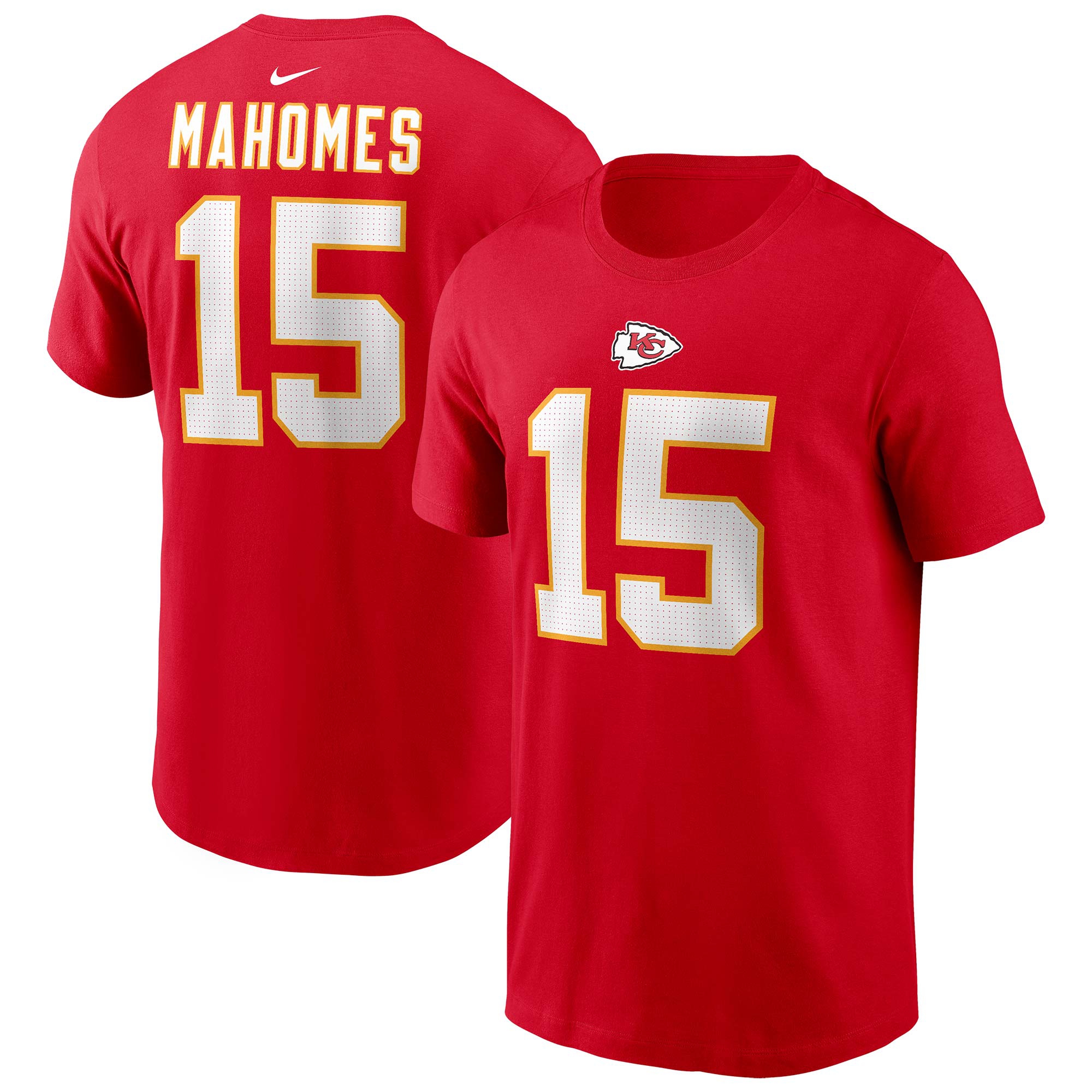 Patrick Mahomes #15 Kansas City Chiefs Nike Player NFL T-Shirt Red