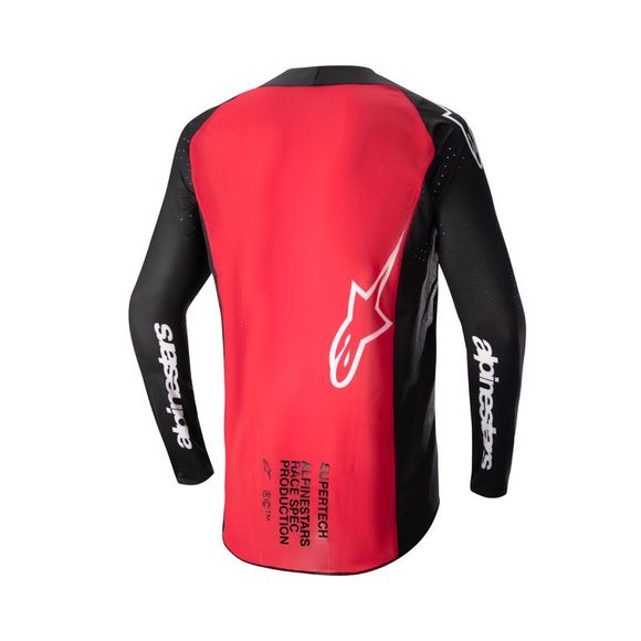 Maillot cross Alpinestars SUPERTECH - WARD 2025 - Noir / RougeRef : AP3200