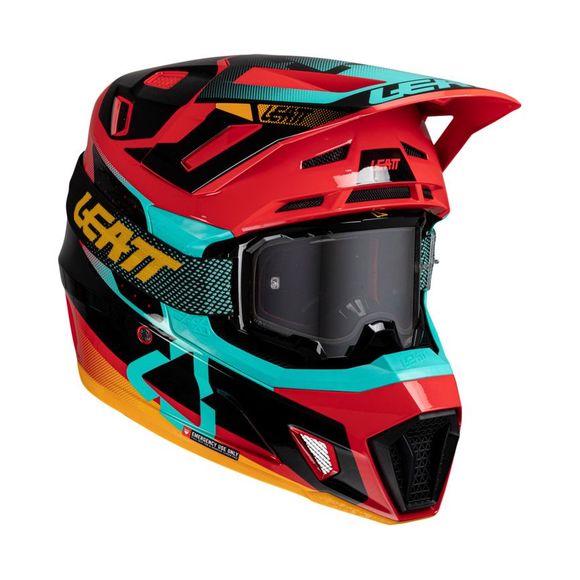 Casque cross Leatt 7.5 avec masque 4.5 2025 - Noir / RougeRef : LB0857