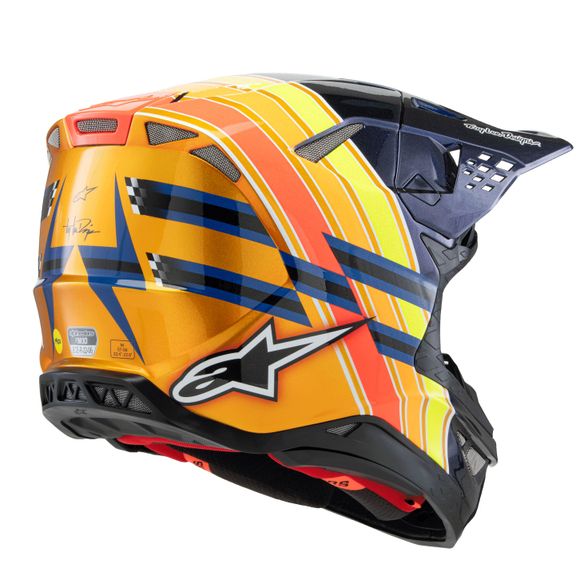 Alpinestars Supertech S -M10 cross Helmet - TLD Edition 25 2025 - Blue / OrangeRef: AP3387