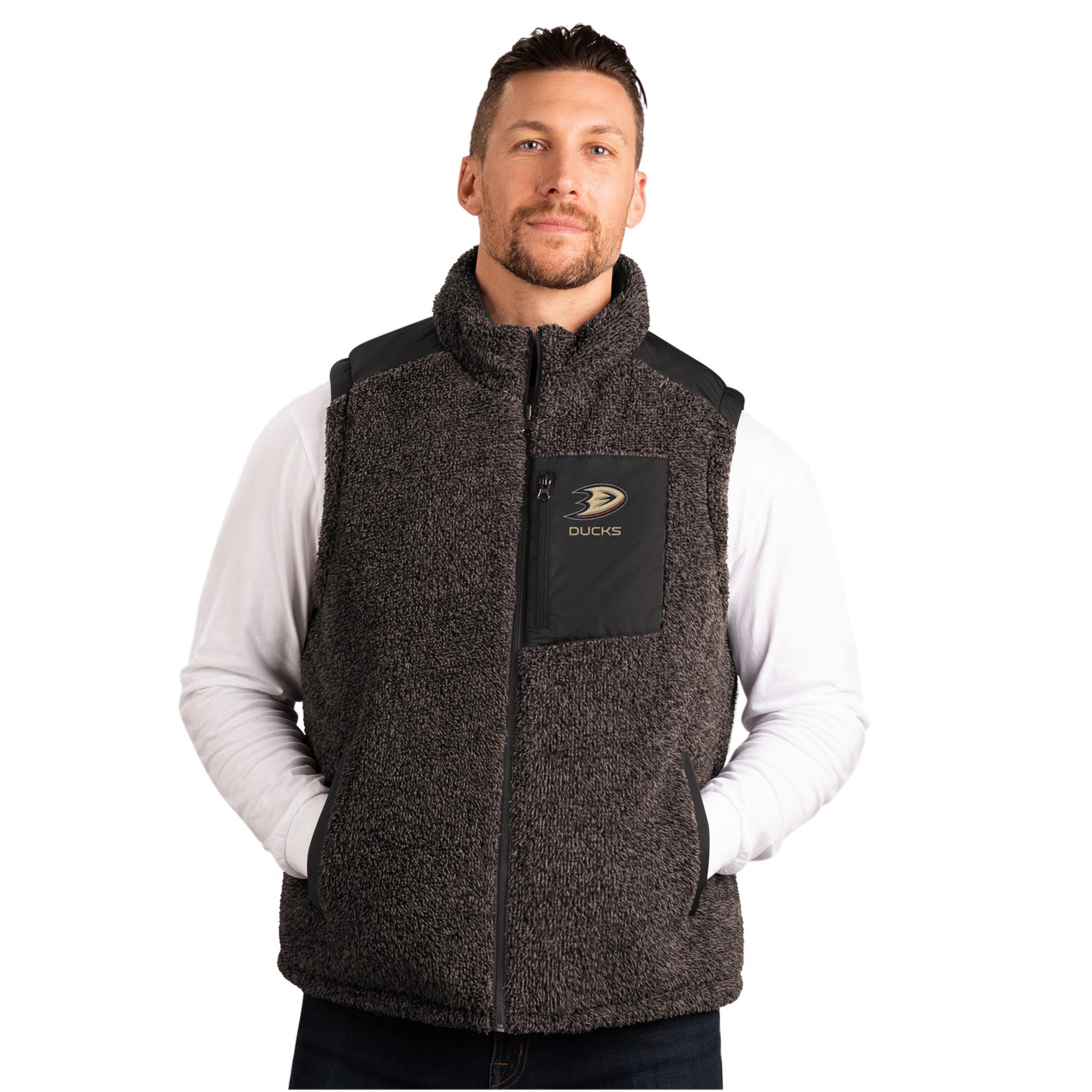 Anaheim Ducks G-III NHL Reversible Sherpa Winter Vest