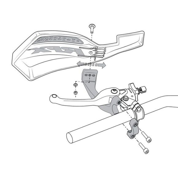RFX 1 SERIES DUAL INJECTION Handguards - White / BlackRef: RFX0030