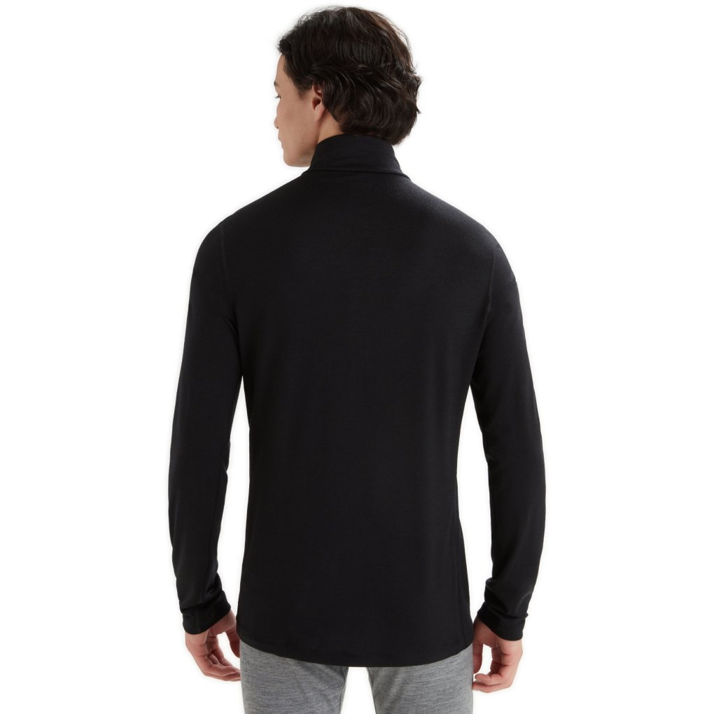 Icebreaker Merino 200 Oasis Long Sleeve Half Zip Thermal Top Men n - Black