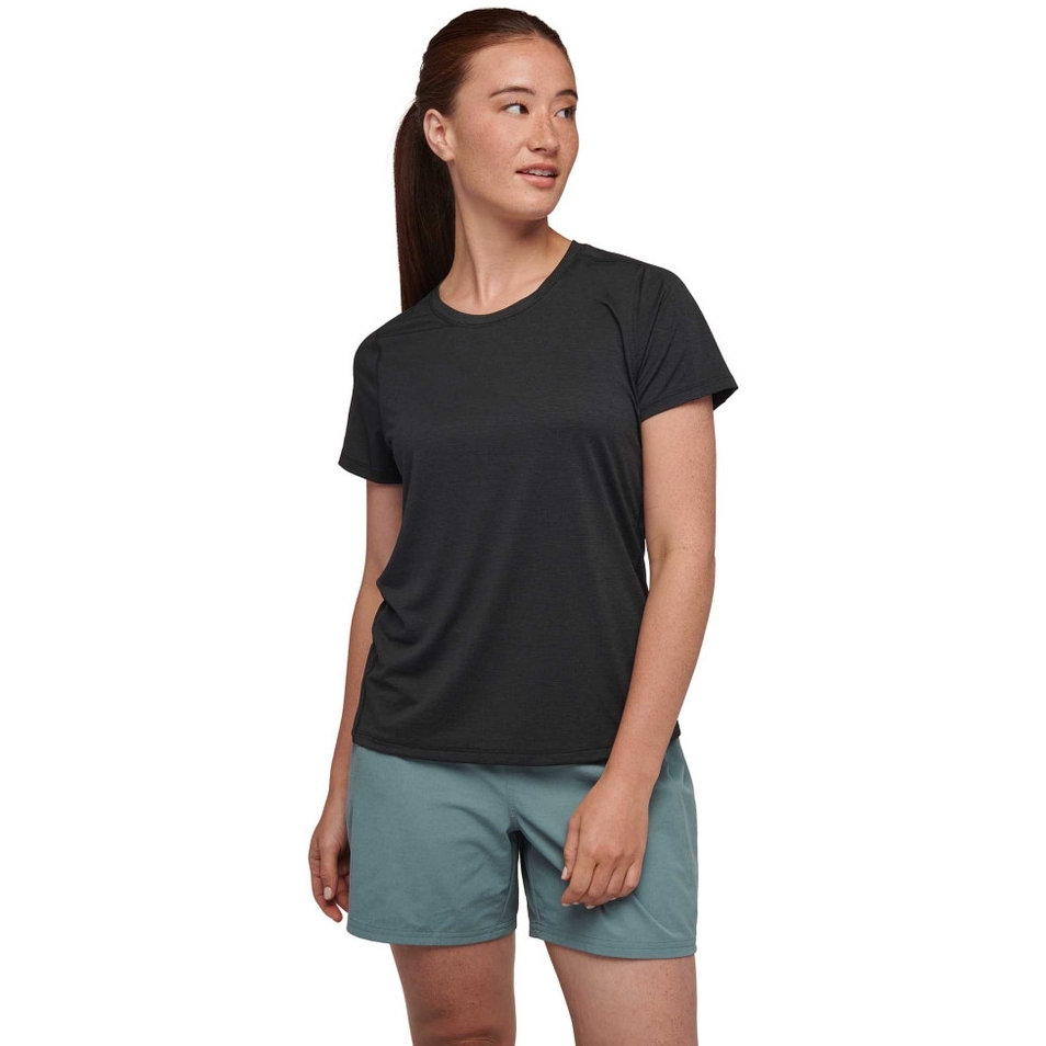 Black Diamond Lightwire Short Sleeve Tech Tee Women - Black