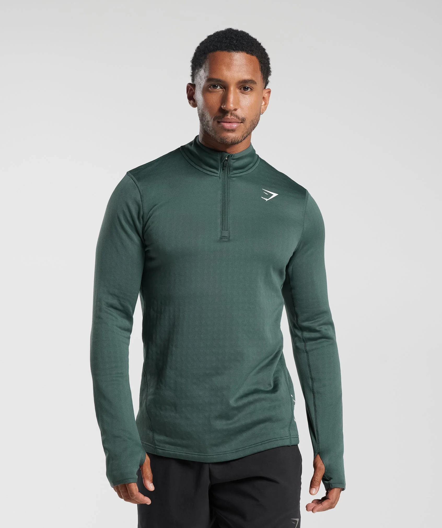 Sport 1/4 Zip Fog  Green