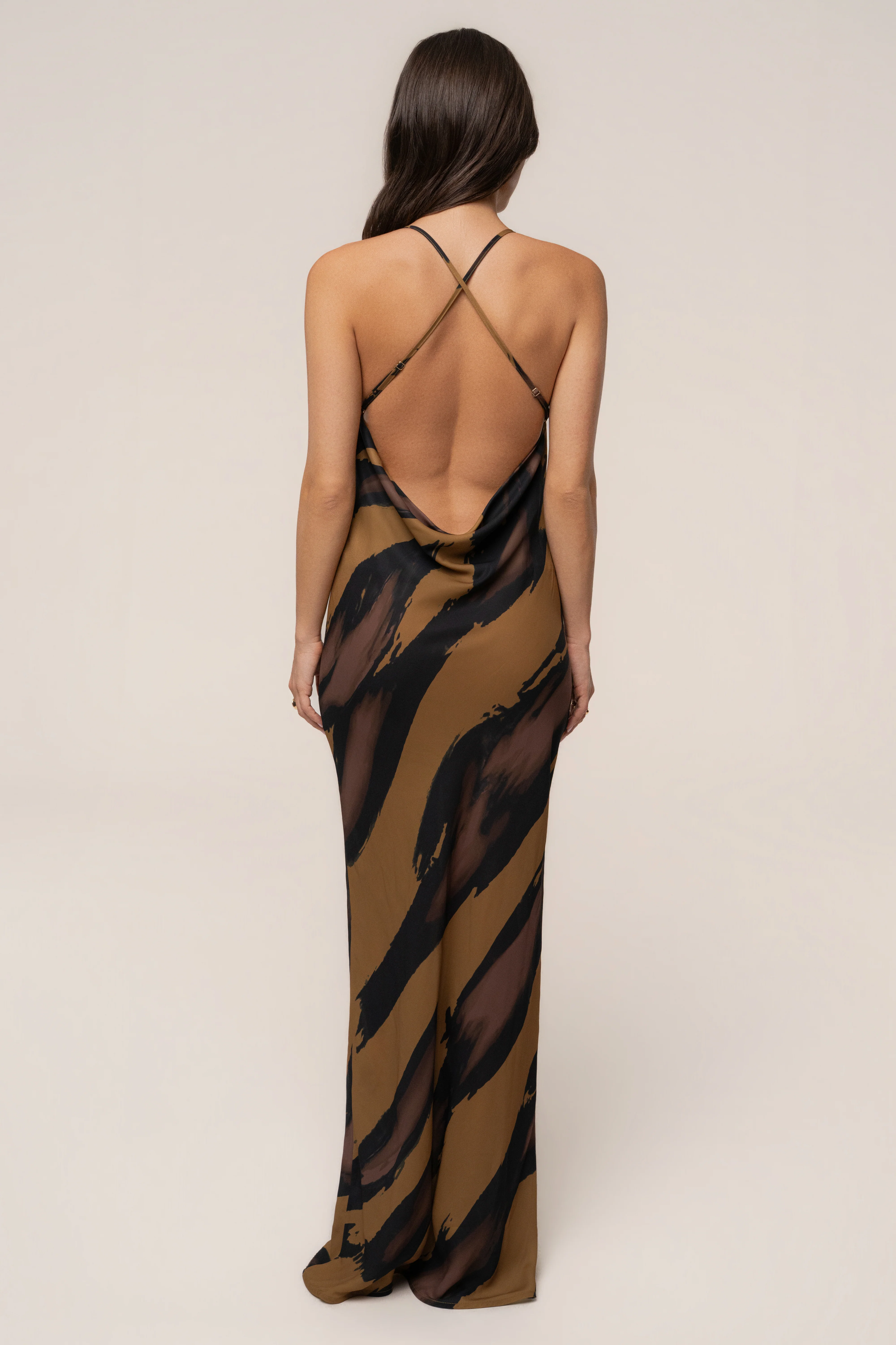 Gold Dusk Infinite Journey Maxi Dress
