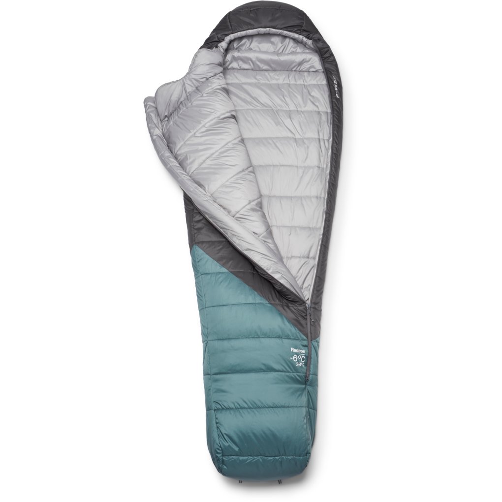 Rab Radeon -6C / 20F Sleeping Bag - Long - Zip left - sage/graphene