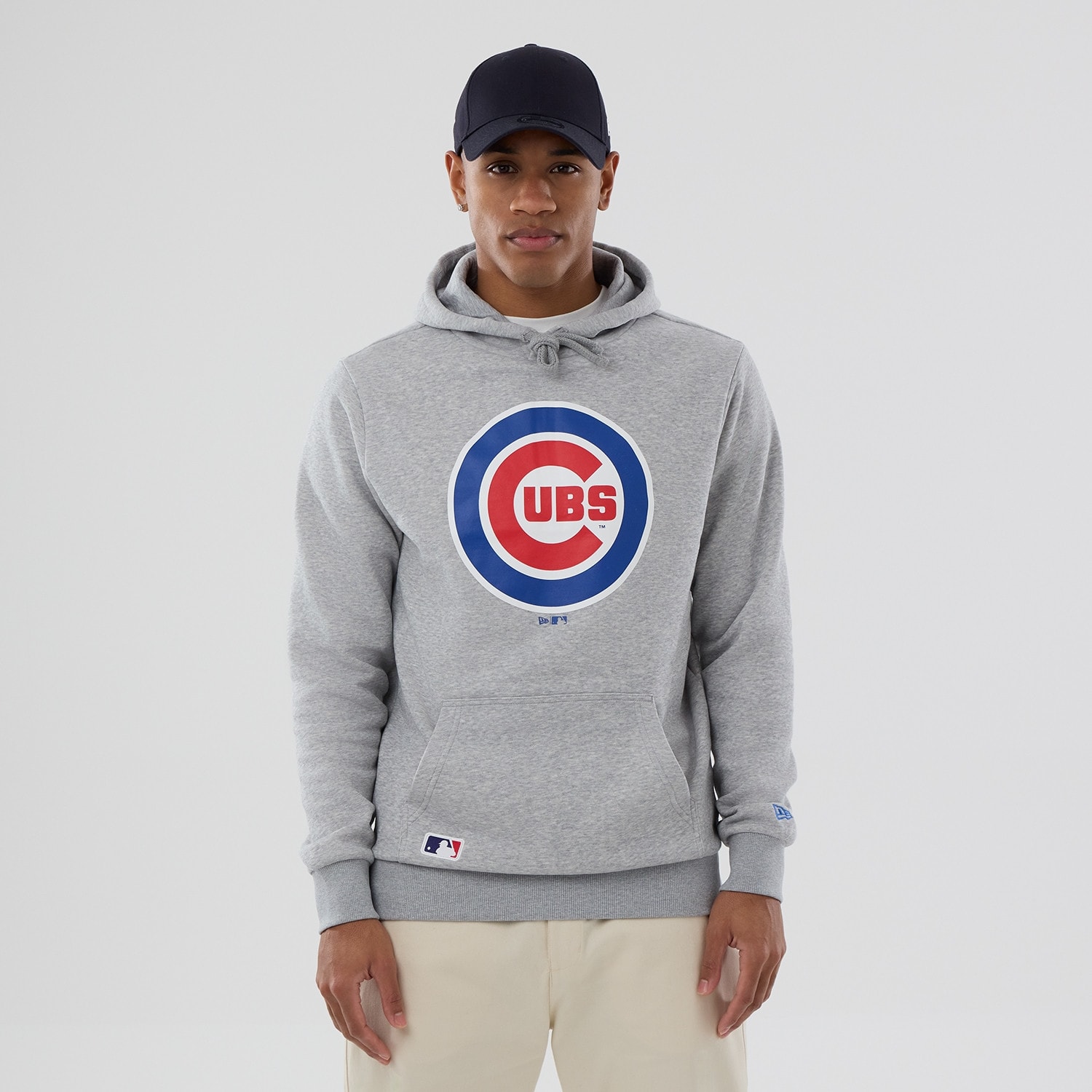 Chicago Cubs Team Logo MLB Hoodie Gray