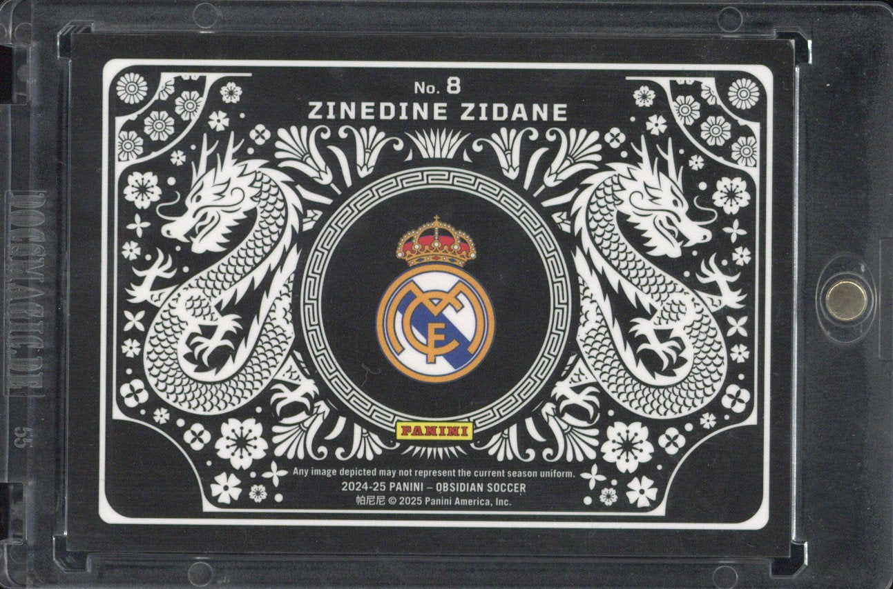 2024-25 Panini Obsidian Zinedine Zidane Iridescent #8