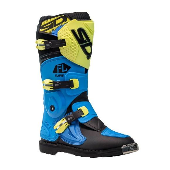 Sidi Flame cross Boots - Child - Blue / YellowRef: SID0289