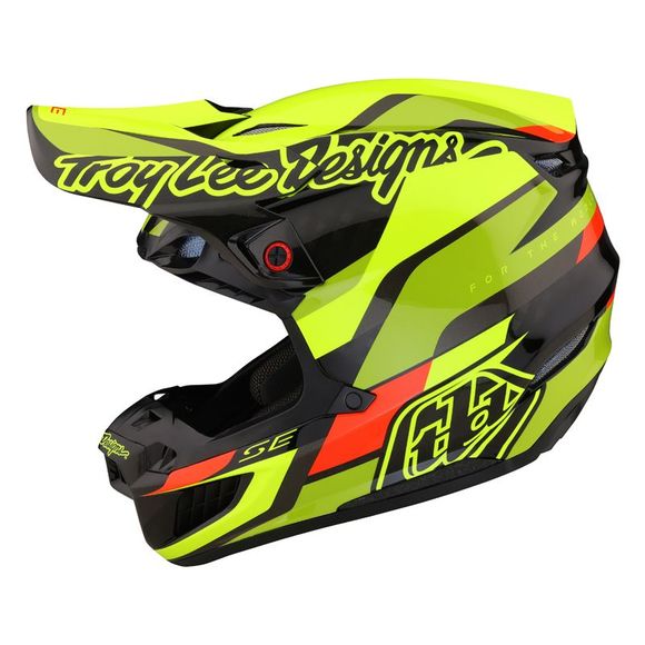 TroyLee design SE5 ECE CARBON OMEGA MIPS 2023 cross helmet - Black / YellowRef: TRL0904
