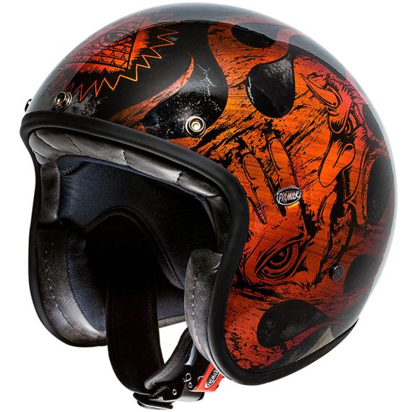 Premier jet helmet LE PETIT CLASSIC - BD - CHROMED - OrangeRef: Pe0259-C146