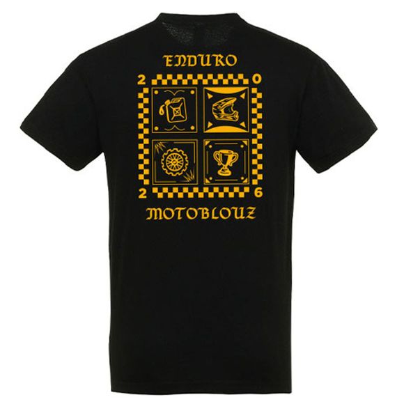 T-Shirt manches courtes Motoblouz ENDURO 2026 HOMME - NoirRef : MB0498