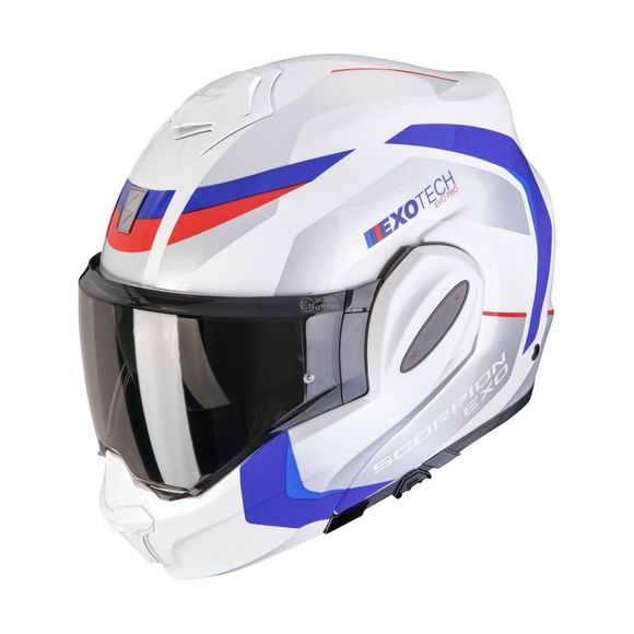Scorpion Exo EXO-TECH EVO PRO Modular Helmet - ACUTI - Blue / WhiteRef: Sc1255-C453