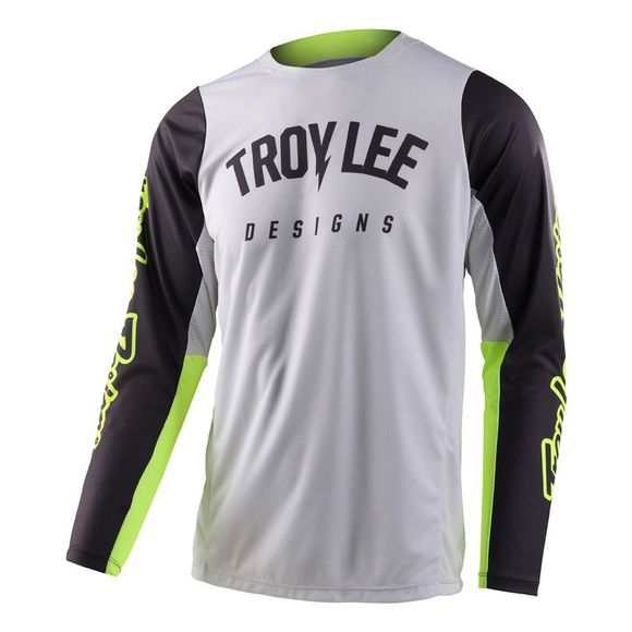 Maillot cross TroyLee design GP PRO BOLTZ ENFANT - Gris / JauneRef : TRL0966