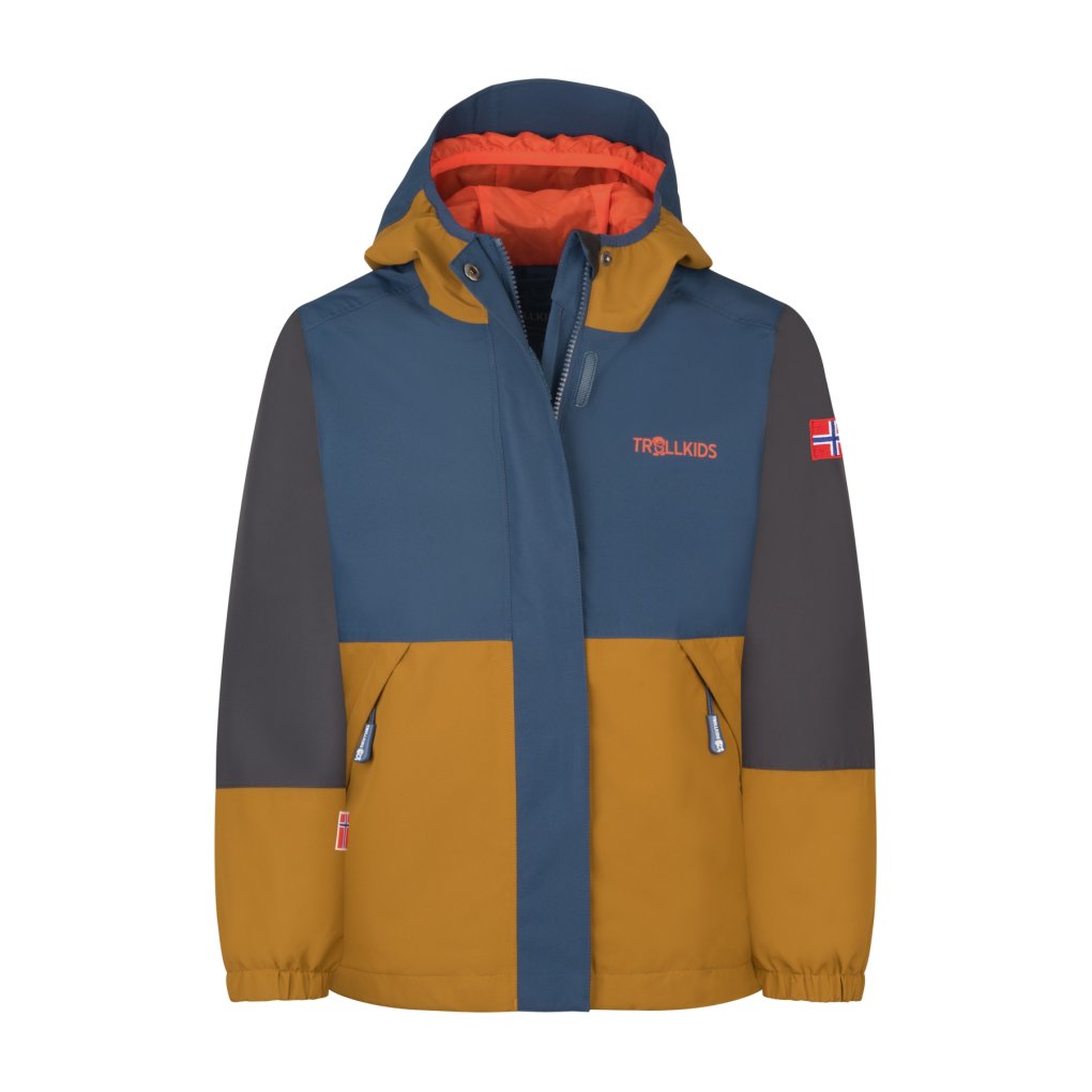Trollkids Kjerag 3in1 Jacket Kids - Bronze/Mystic Blue/Black