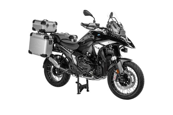 Touratech suitcase Complete kit ZEGA Evo 31/31 - Black support included - Gray anodizedBMW 1300 R 1300 GS - 2023 - 2026Ref: Trt01296A / 01-035-6851-0