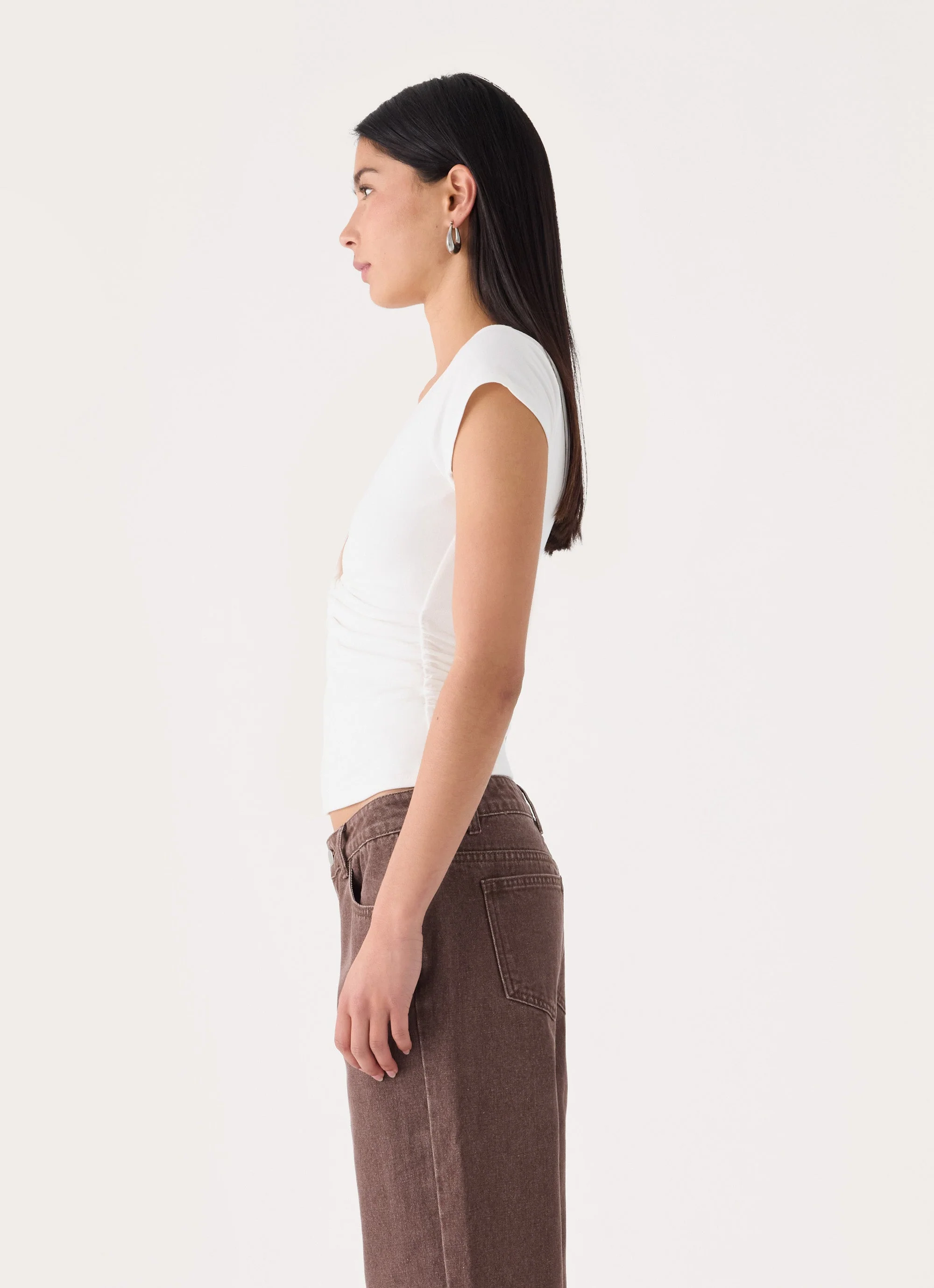 Derrie White Top - White