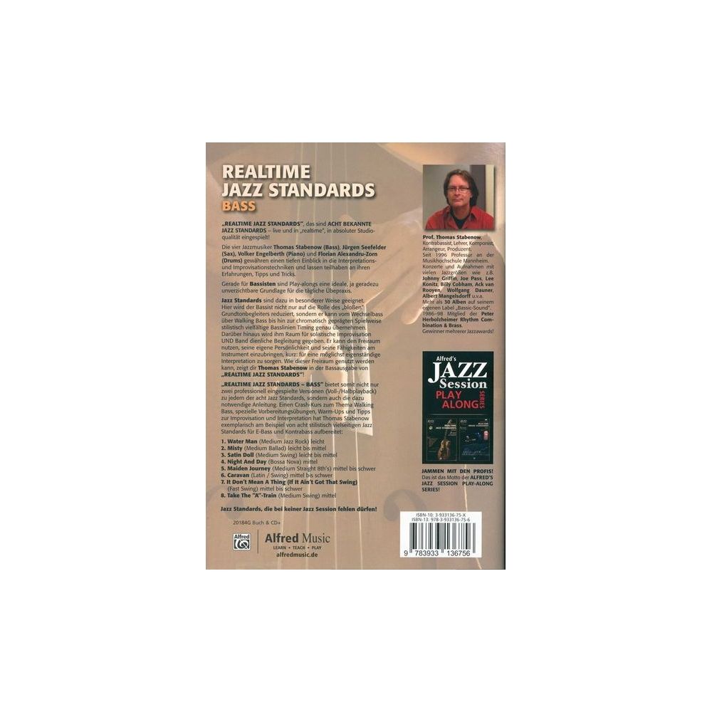 Alfred Music Publishing Realtime Jazz Standards Bass – Thomann Ireland