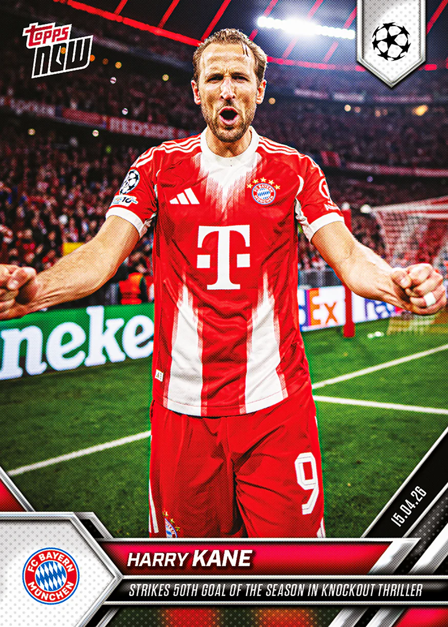 Harry Kane - 2025-26 UCL Topps NOW® - Card 124 - PR: 1133