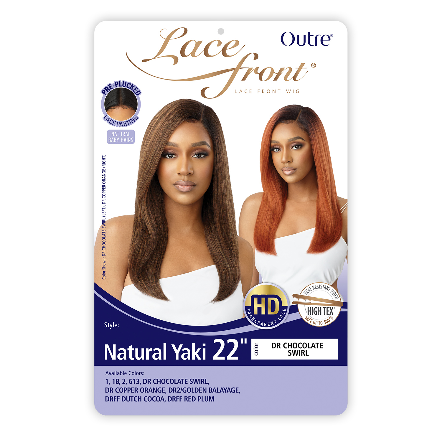 Outre HD Lace Front Wig Natural Yaki 22