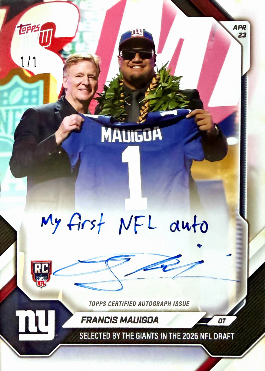 Francis Mauigoa  - 2026 NFL Topps NOW® - Card FMAU