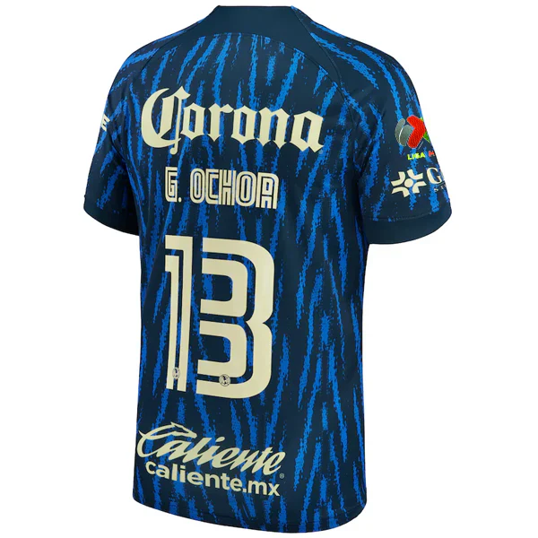 Club America Guillermo Ochoa Away Jersey w/ Liga MX Patch 22/23 (Armory Navy/Lemon Chiffon)