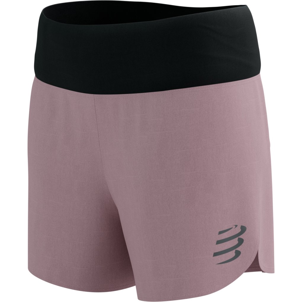 Compressport Performance Running Shorts Women - Eat My Dust! - zephyr