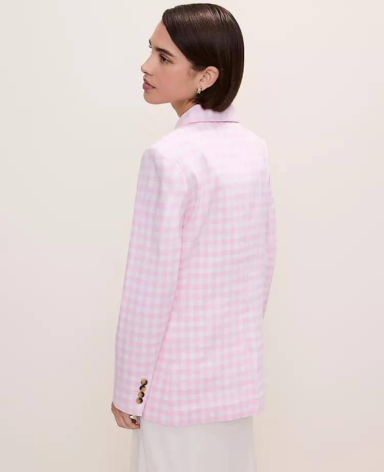 The Gingham Longline Blazer