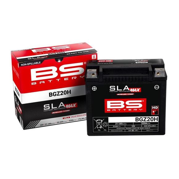 Battery BS Battery SLA MAX BGZ20H (FA) firm Type Acid Maintenance free/ready to useRef: BSB0011 / 1125739