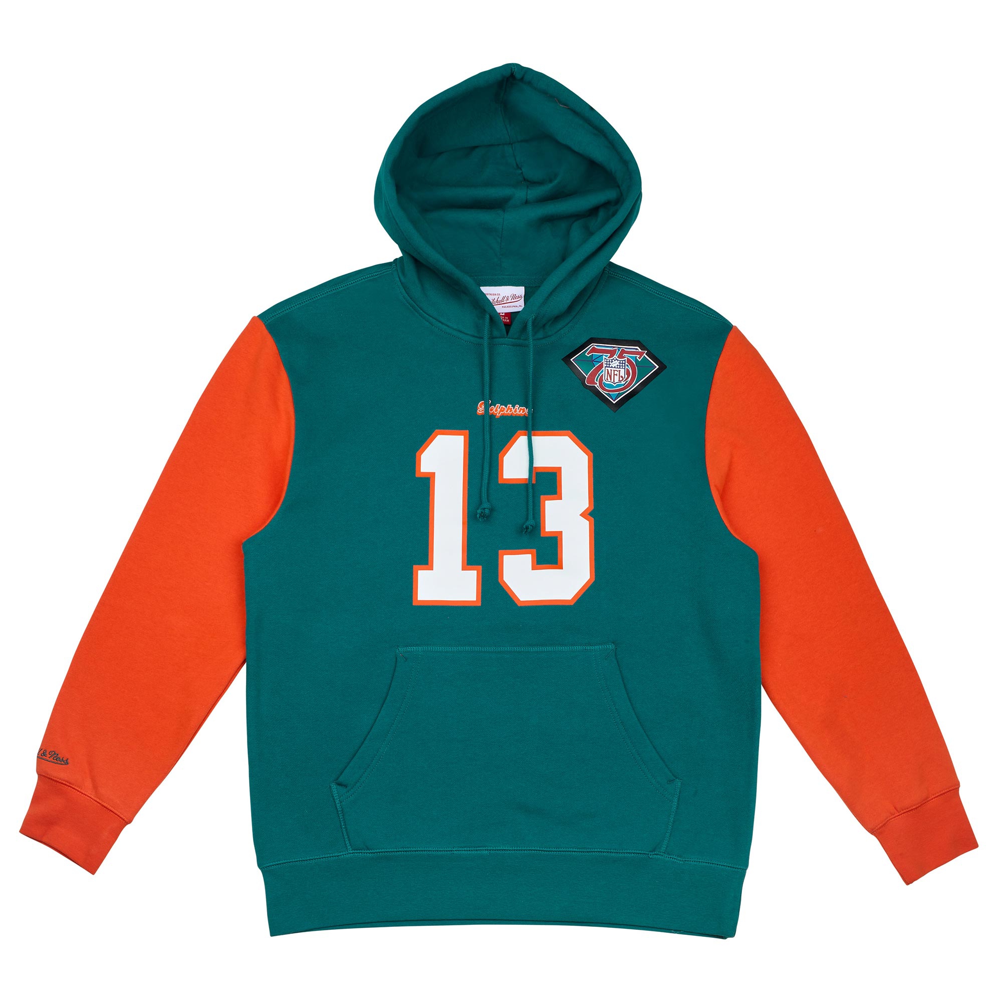 Dan Marino #13 Miami Dolphins N&N Player NFL Hoodie Aqua