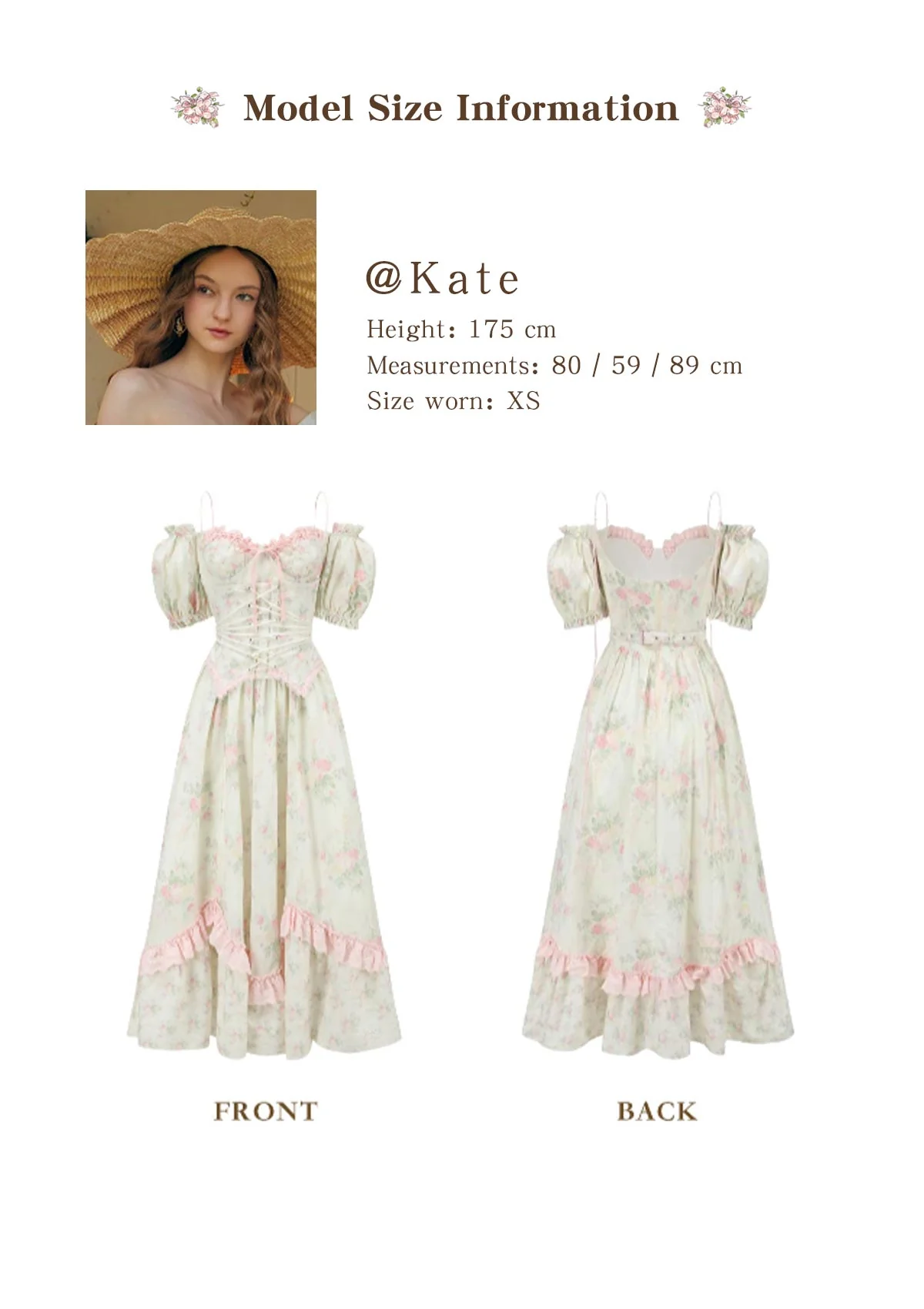 (US Exclusive) Fleur Poetry Corset Dress