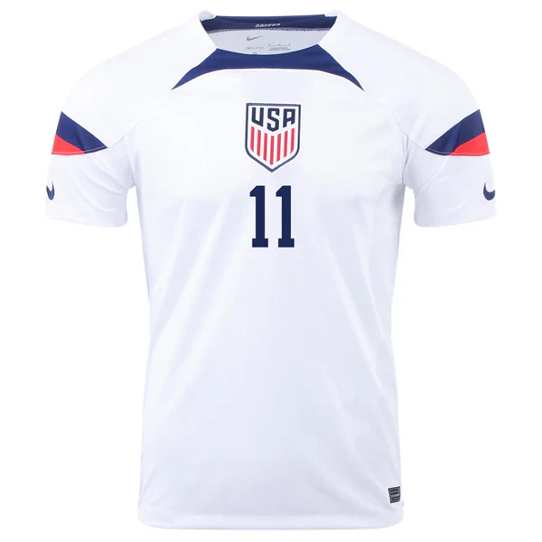 United States Brenden Aaronson Home Jersey 22/23 (White/Loyal Blue)