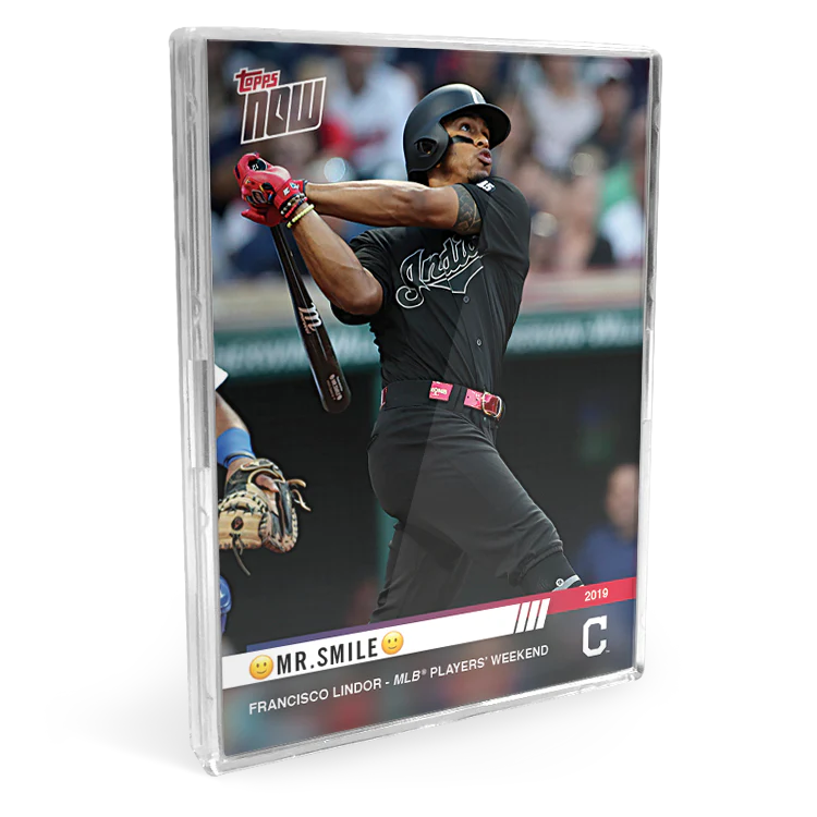 2019 Cleveland Indians TOPPS NOW® Players Weekend 6-Card Team Set + Relic Card - Print Run: 154